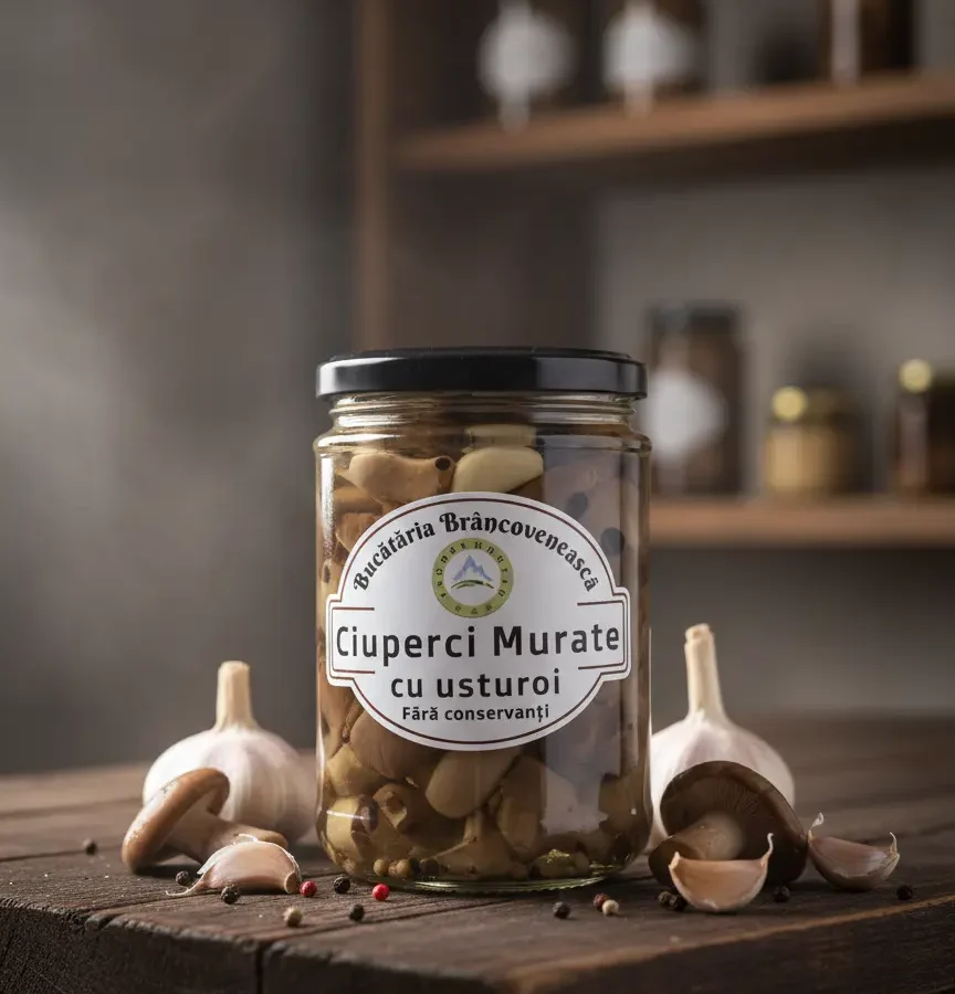 Ciperci murate cu usturoi