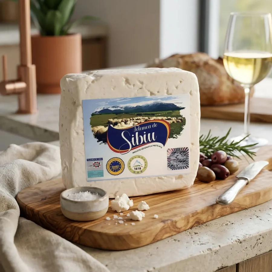 Telemea de Sibiu maturata (bucata intre 400 g si 500 g)