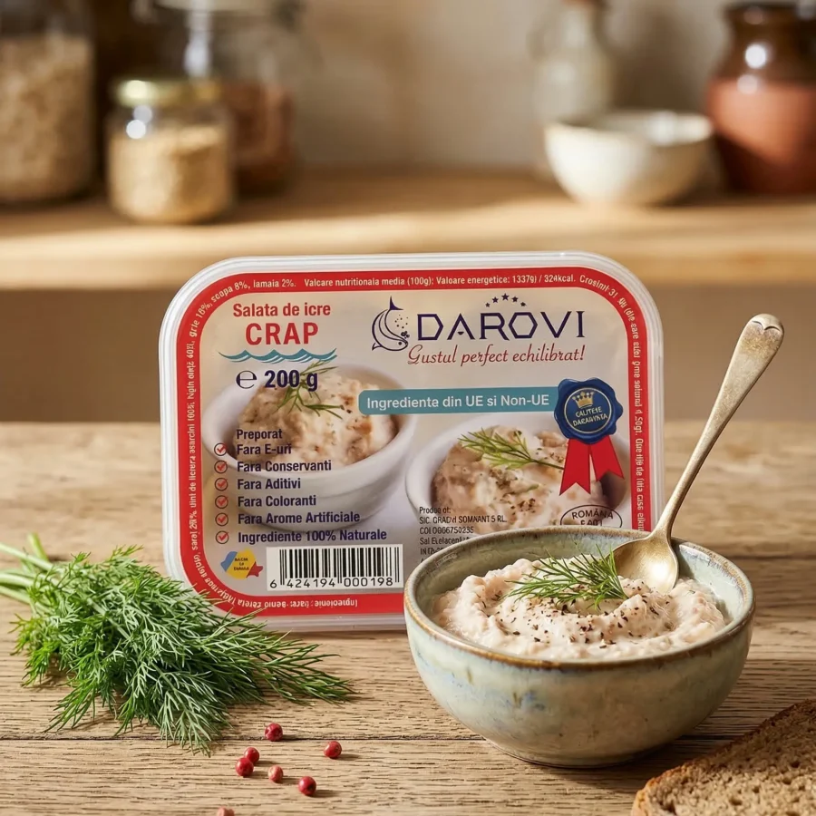 Salata de icre crap