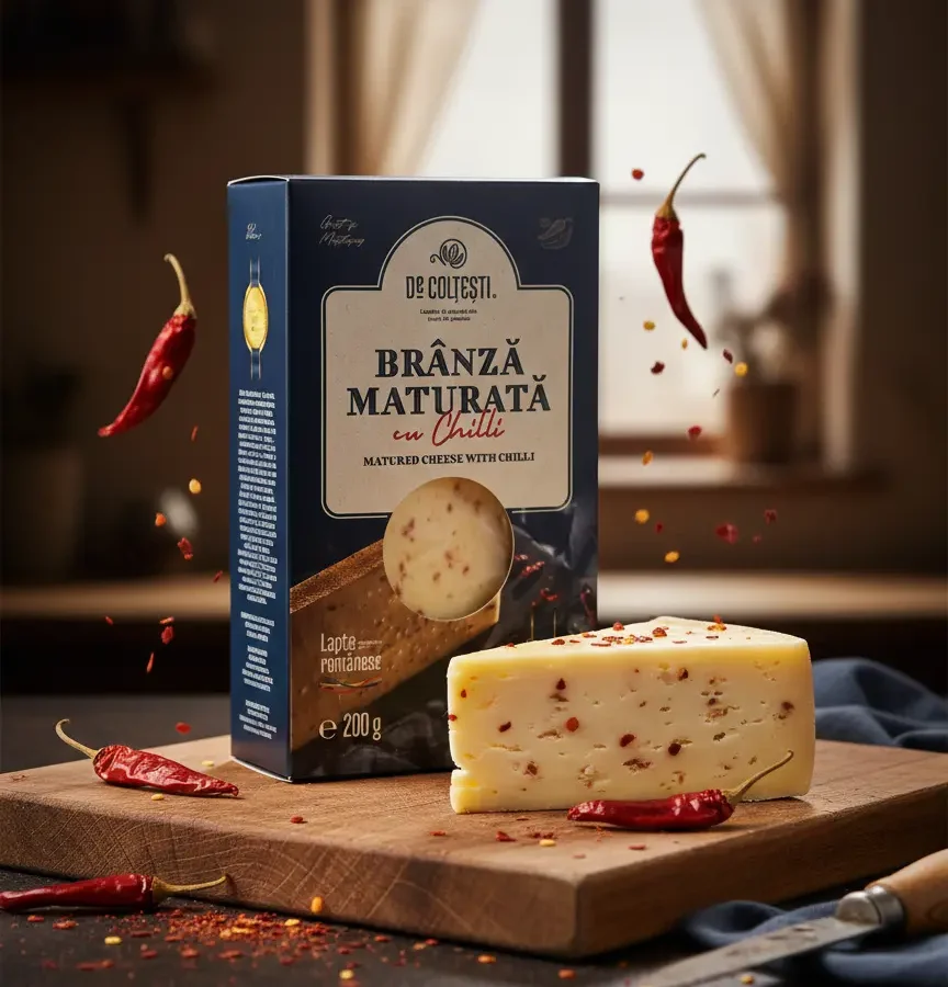 Branza maturata cu chilli