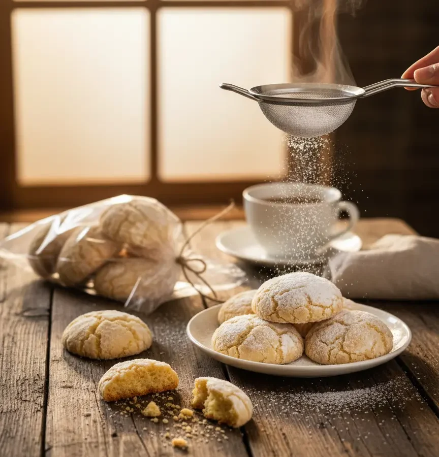 Fursecuri Crinkles cu Portocale și Ciocolata Alba