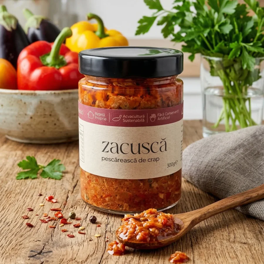 Zacusca pescareasca din crap