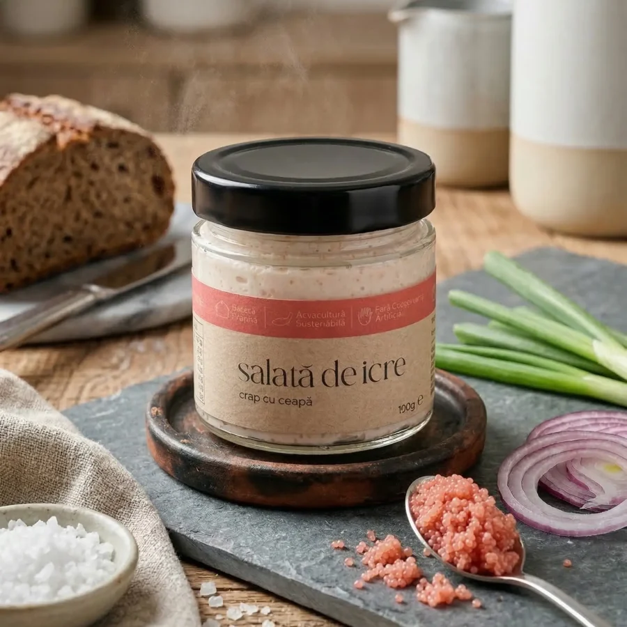 Salata de icre crap cu ceapa