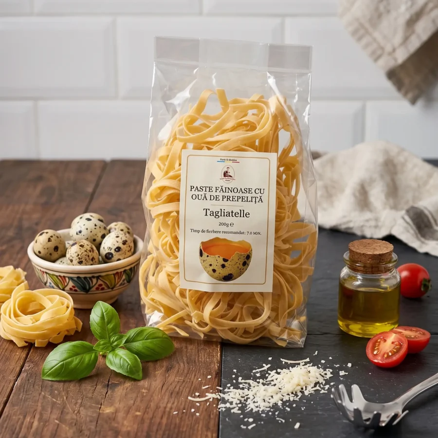 Paste fainoase cu oua de prepelita - Tagliatelle