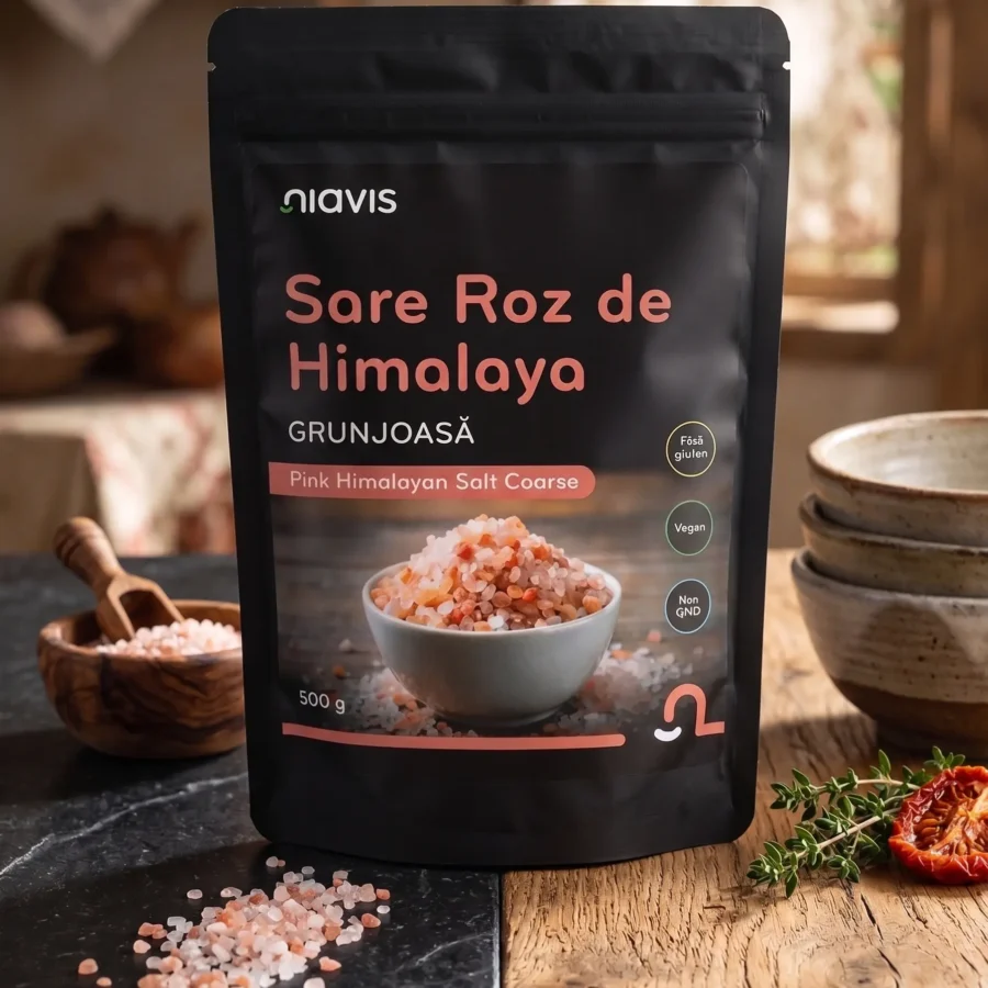 Sare roz de Himalaya cristale