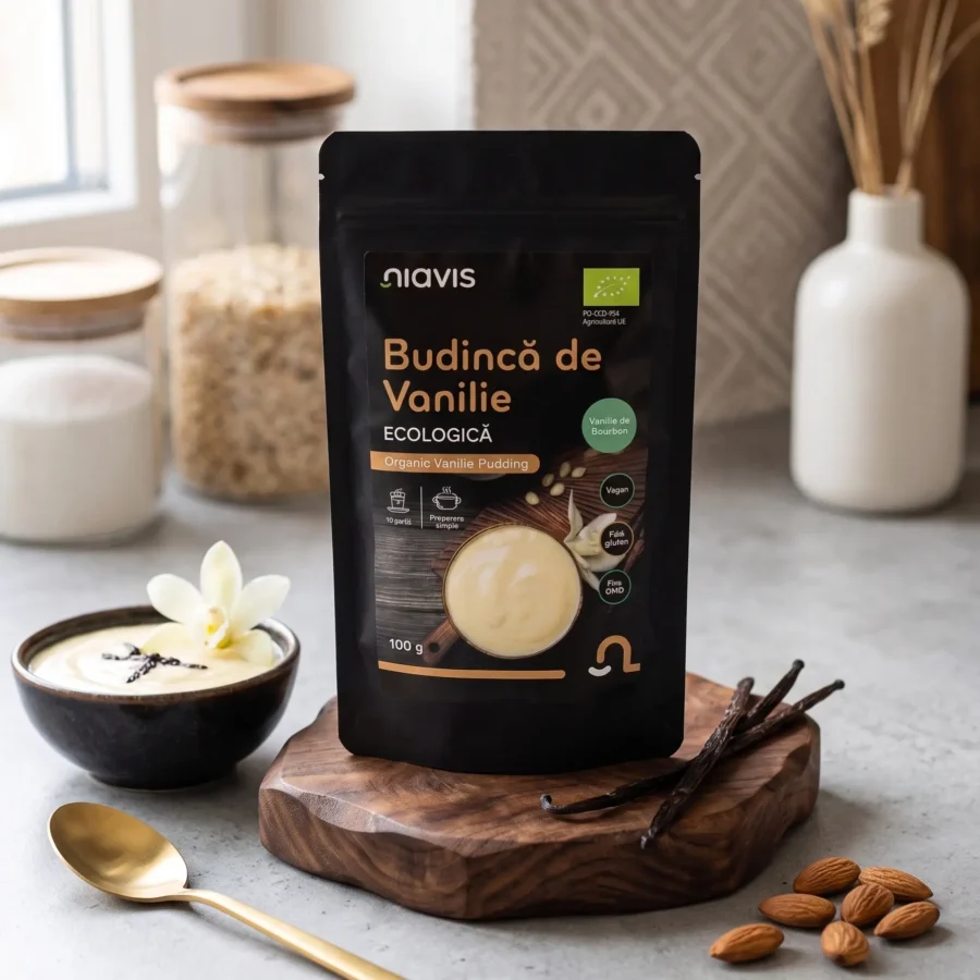 Budinca de vanilie ecologica