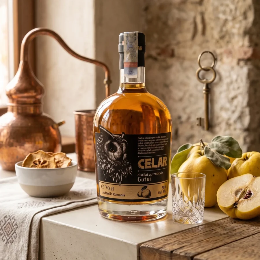Distilat autentic din gutui 50% Alc.