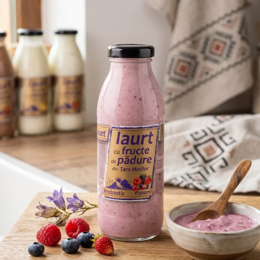 Iaurt cu fructe de padure