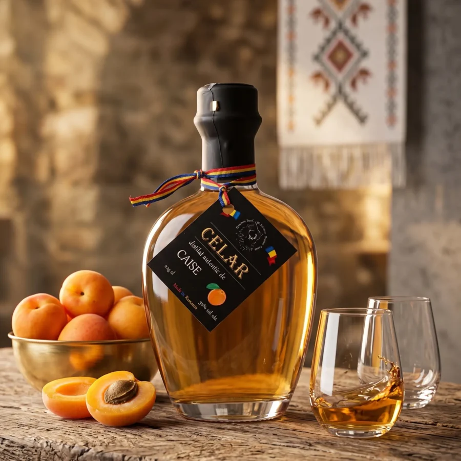 Distilat autentic de caise 50% Alc. 250 ml